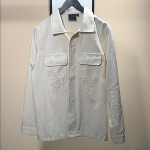 Cream long sleeve button up